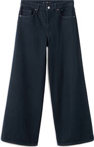 MANGO High Waist Wide Leg Jeans
