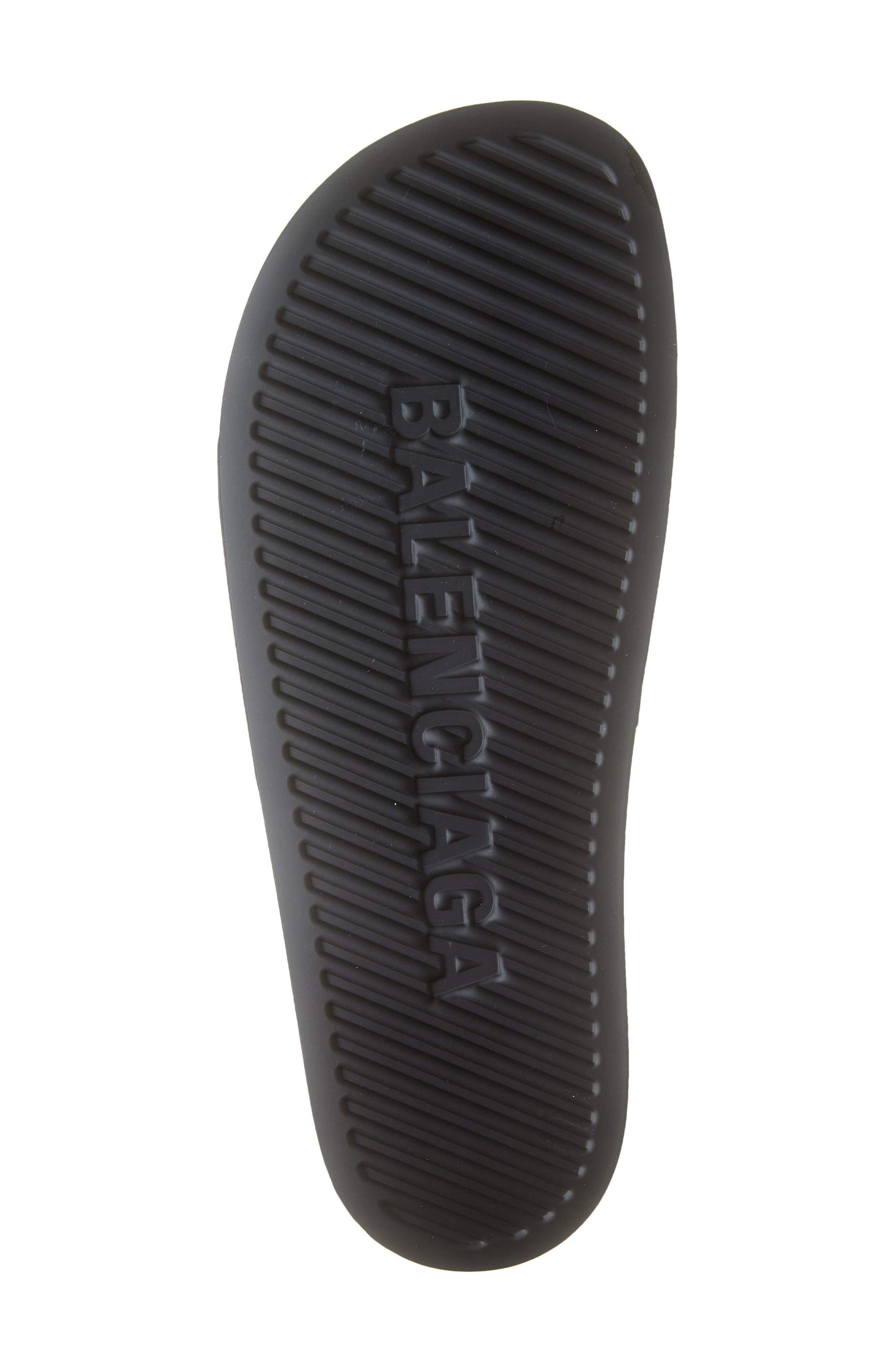 Balenciaga Logo Slide Sandal, Alternate, color, 