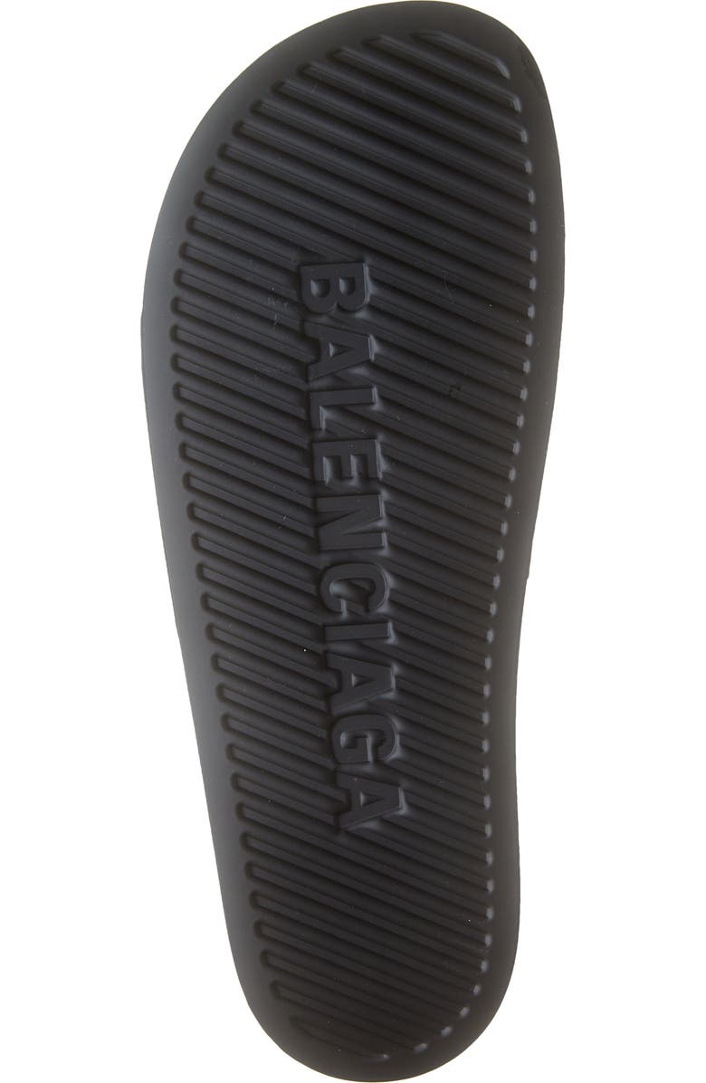 Balenciaga Logo Slide Sandal, Alternate, color,