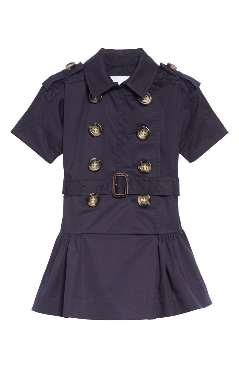 Burberry Cynthie Stretch Cotton Trench Dress, Main, color,