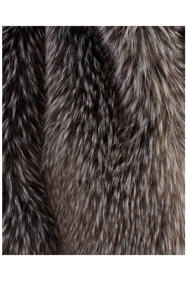 Finaya | Oversized Faux Fur Coat, Alternate, color, Black/Grey