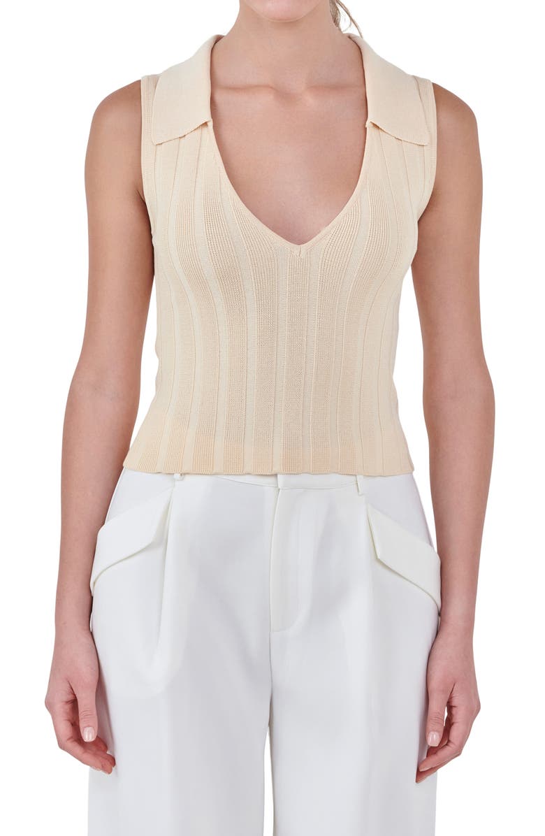Endless Rose Sleeveless Rib Top, Alternate, color, 