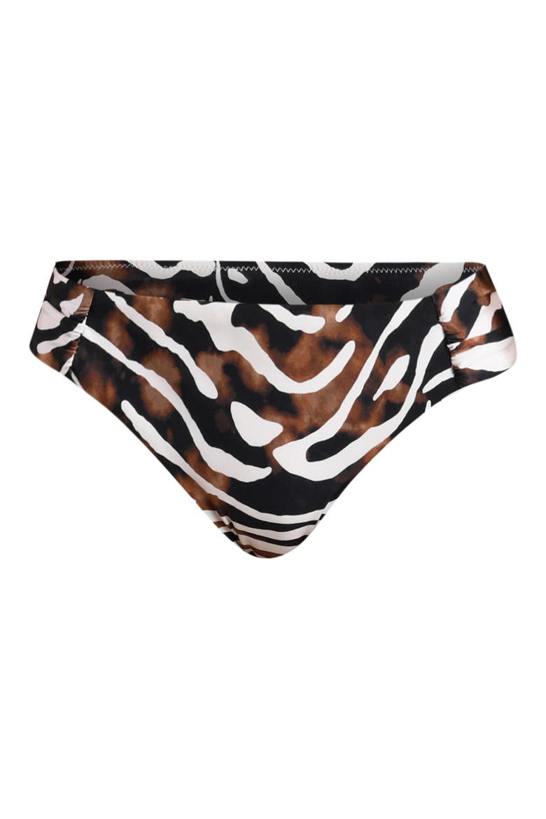Nightlife Ruched Bikini Bottoms, Alternate, color, MULTI