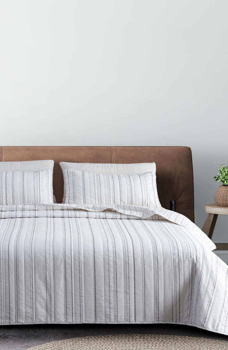 Woven & Weft Stripe Quilt & Sham Set, Alternate, color,