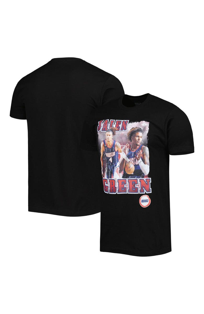 Stadium Essentials Unisex Stadium Essentials Jalen Green Black Houston Rockets City Edition Double Double Player T-Shirt, Alternate, color,