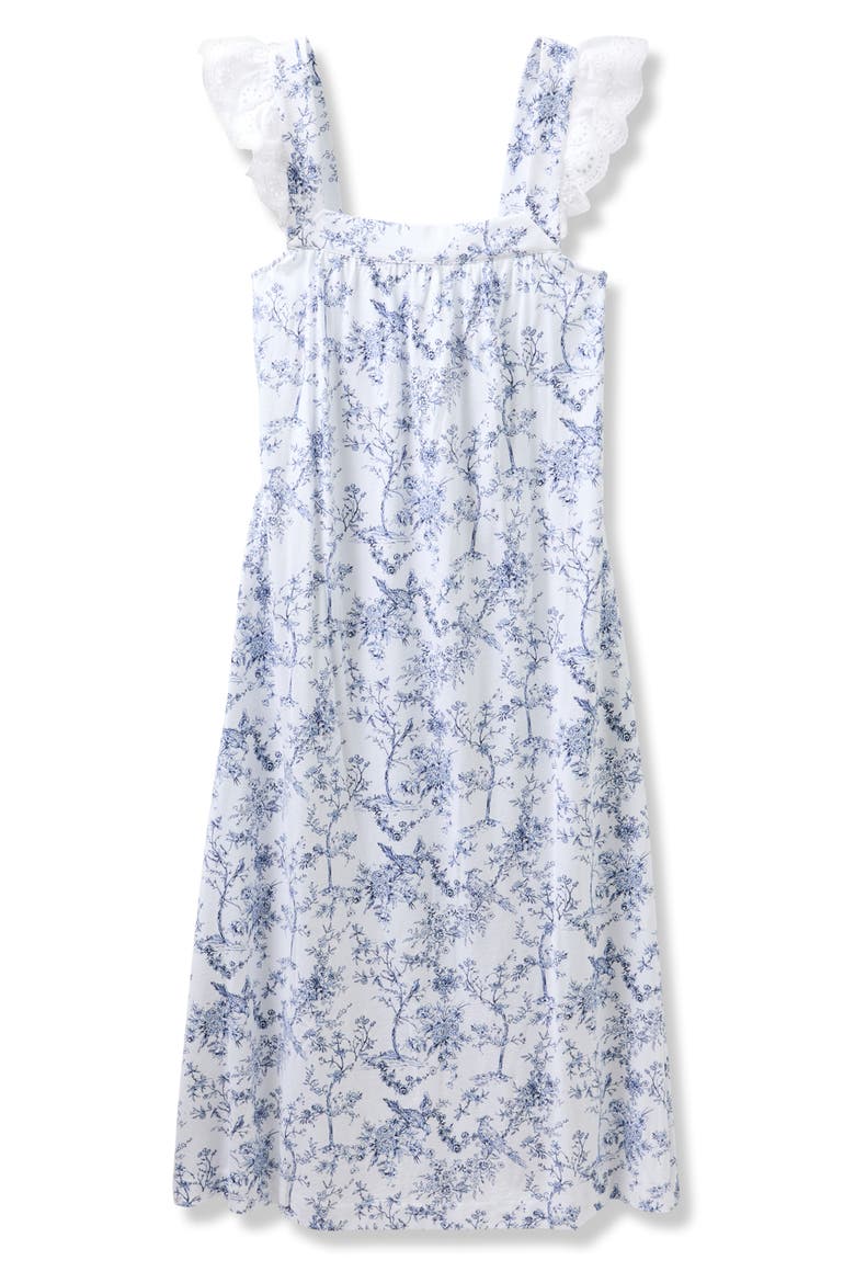 Clara Pima Cotton Nightgown, Alternate, color, WHITE