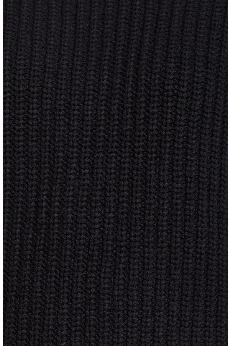Studded Hem Crewneck Sweater, Alternate, color, BLACK/ GOLD