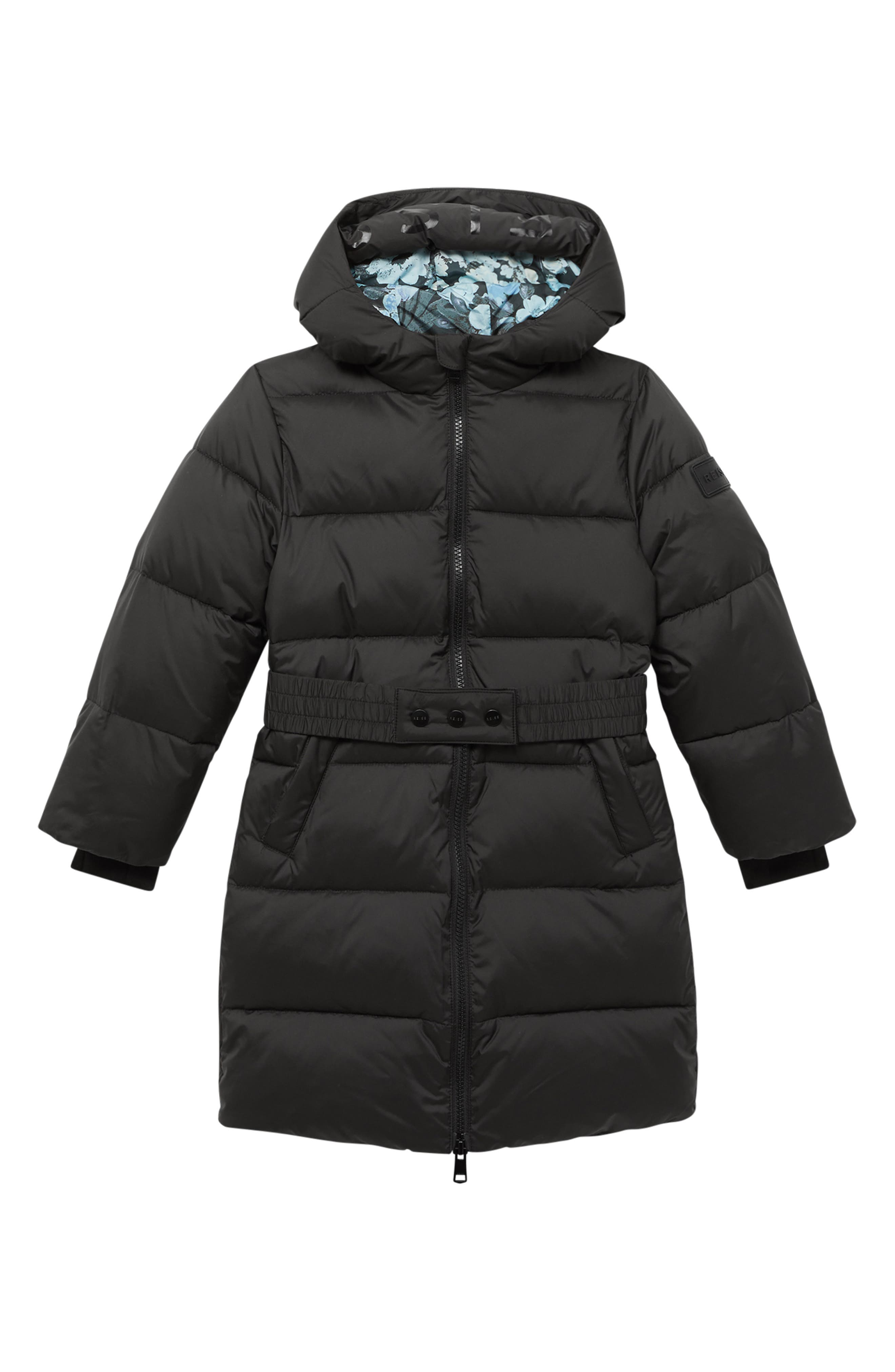 Reiss Kids' Tia Jr. Quilted Hooded Coat