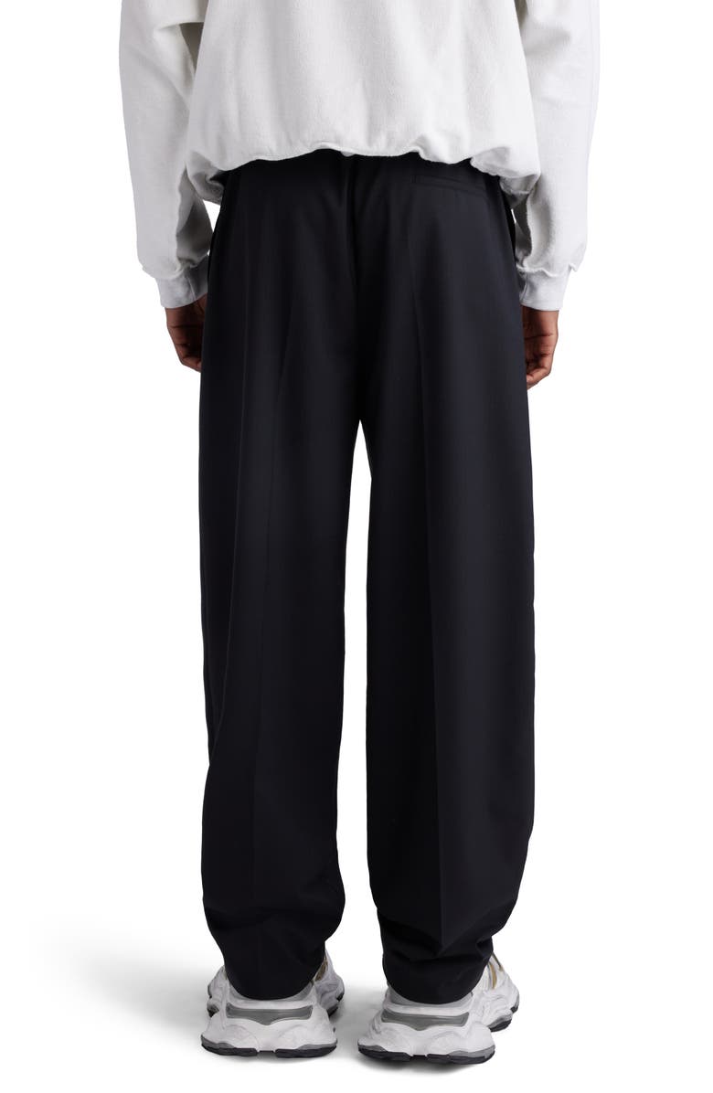 Balenciaga Elastic Waist Wool Ripstop Pants, Alternate, color, 