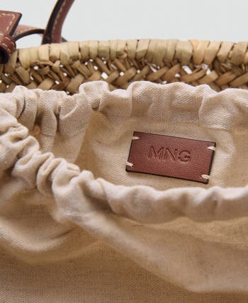 Straw Shopper Tote Bag