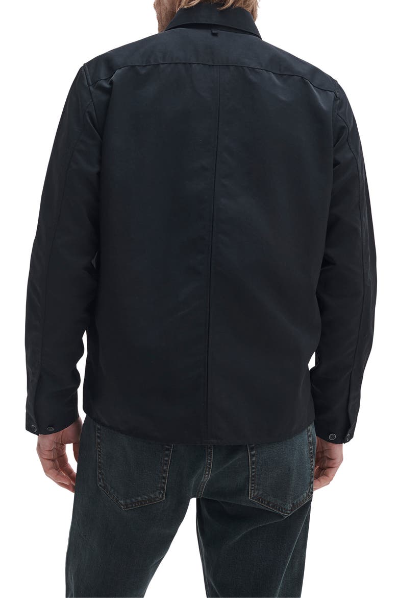 Karl Zip Shirt Jacket, Alternate, color, BLACK