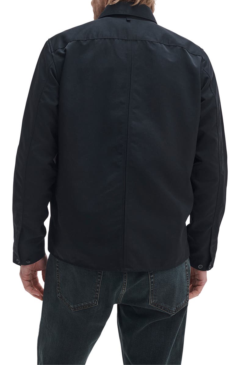 rag & bone Karl Zip Shirt Jacket, Alternate, color, Black