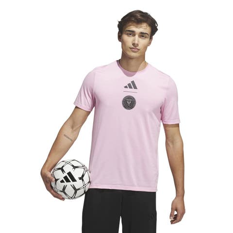 Men's adidas  Light Pink Inter Miami CF 2026 Jersey Hook Pregame T-Shirt