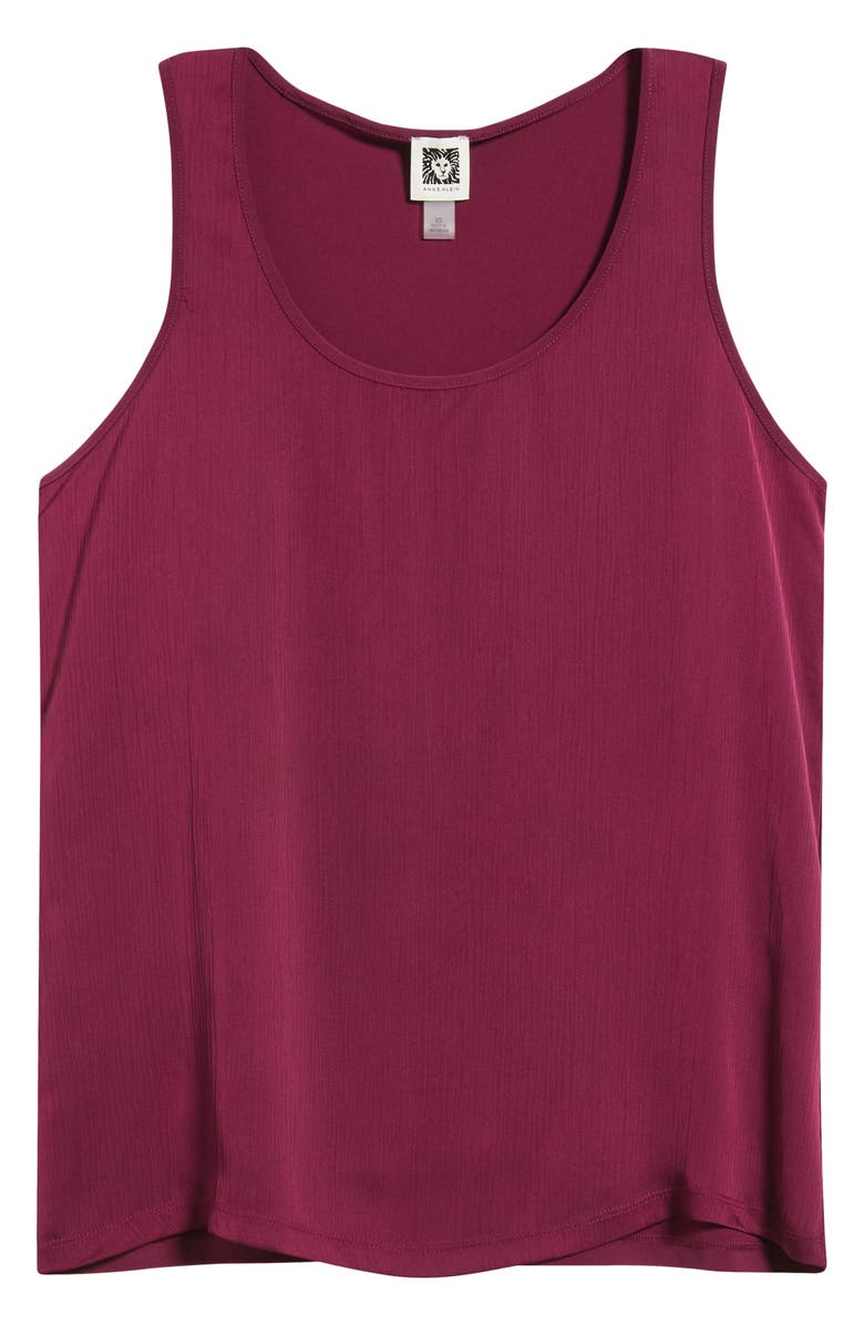 Anne Klein Ity Mixed Media Tank, Alternate, color, Chianti