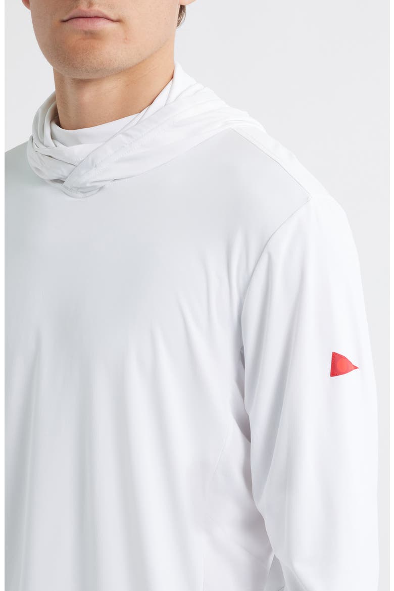 Sun Pro Long Sleeve Hooded MAX UPF Performance T-Shirt, Alternate, color, WHITE