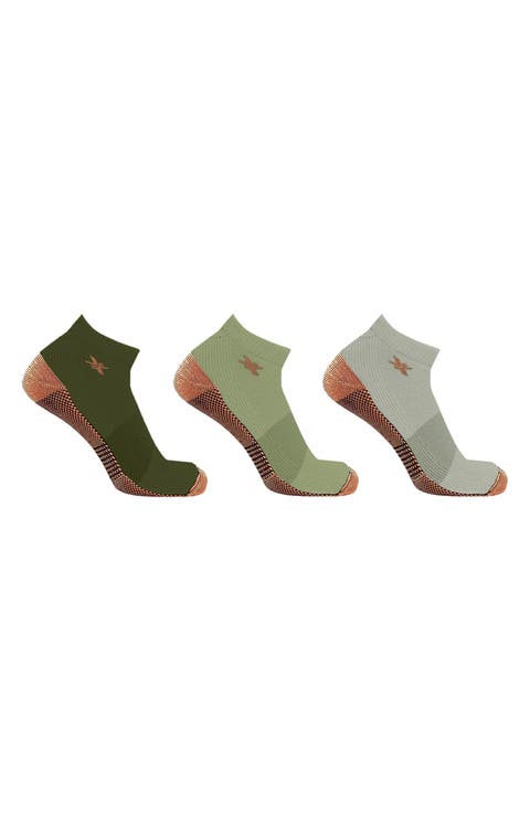 3-Pack Ankle Cut Compression Socks