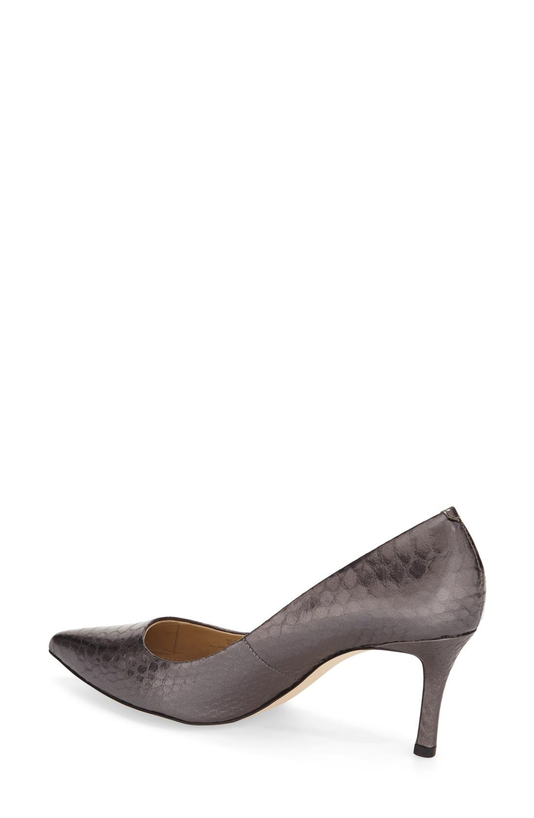'Pinni' Pointy Toe Pump, Alternate, color, GUNMETAL
