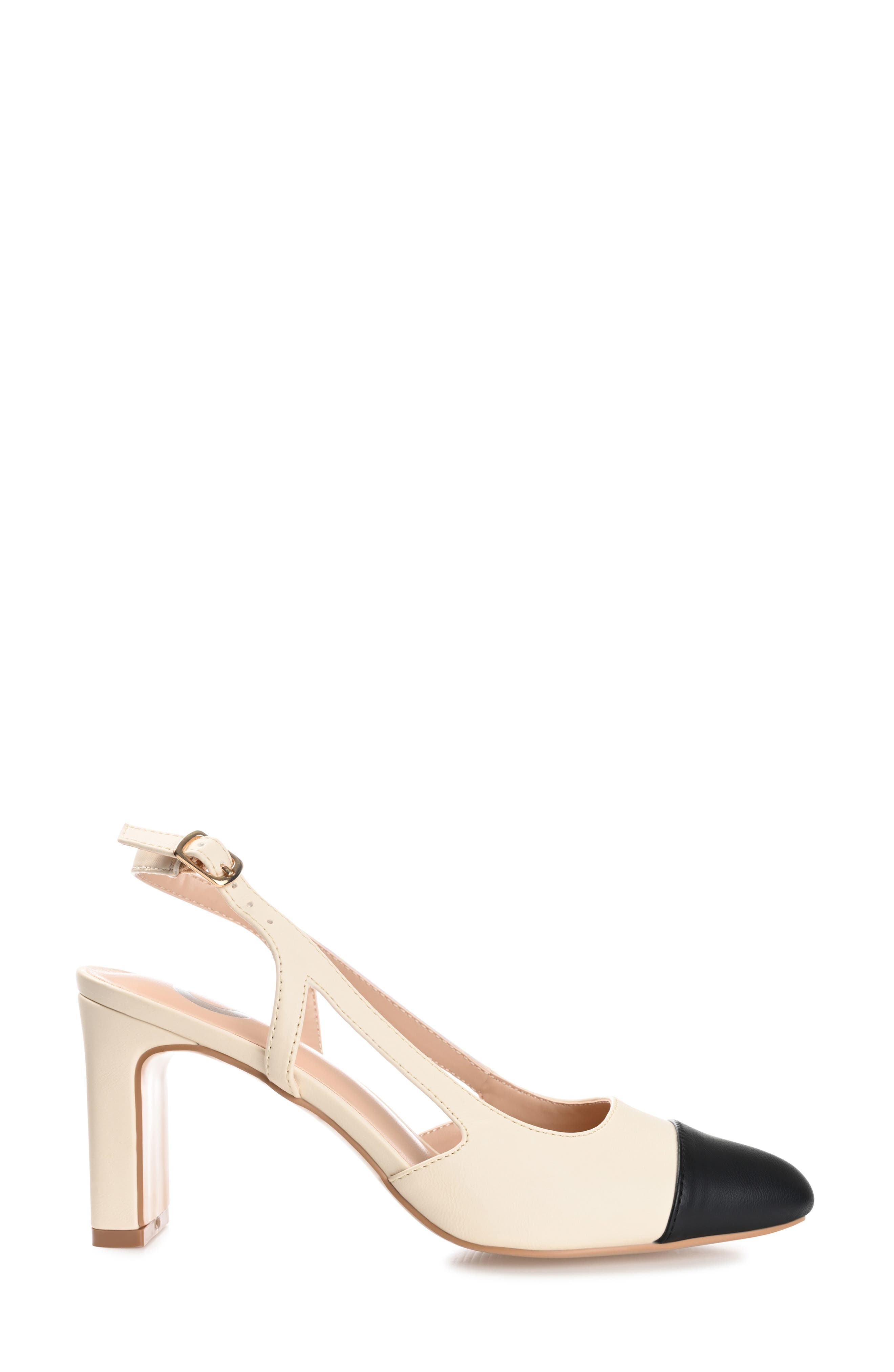 Journee Collection Reignn Slingback Pump - Wide Width, Alternate, color, Beige