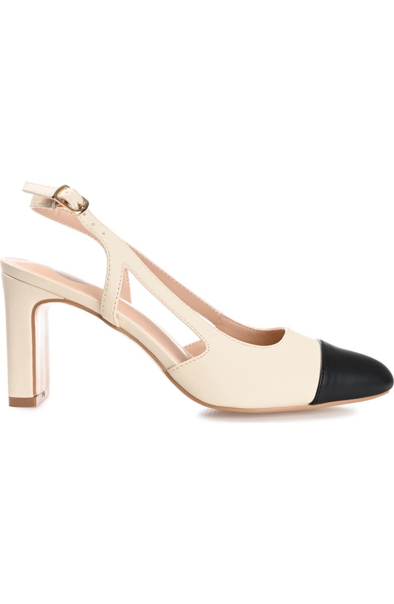 Journee Collection Reignn Slingback Pump - Wide Width, Alternate, color, Beige