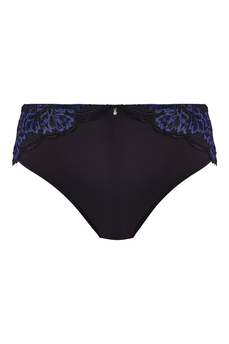 Emmaline Lace Full Briefs, Alternate, color, MIDNIGHT