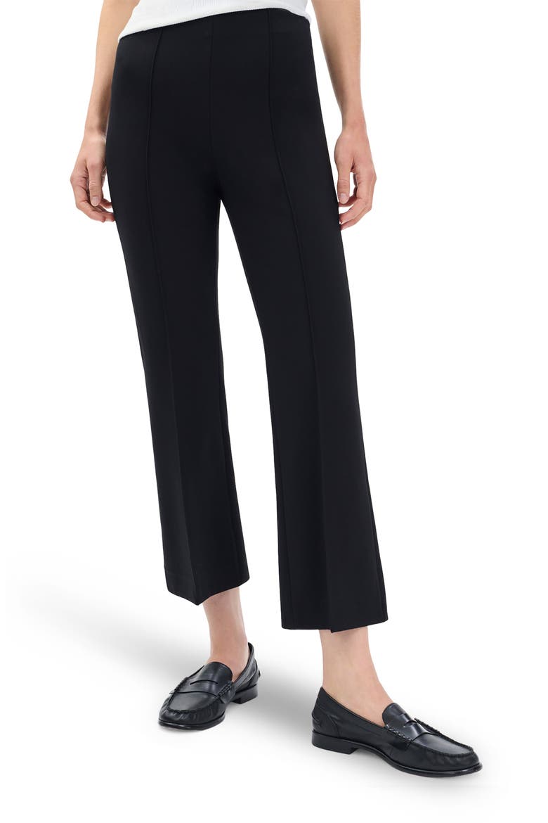Irina Ponte Kick Flare Pants, Main, color, BLACK