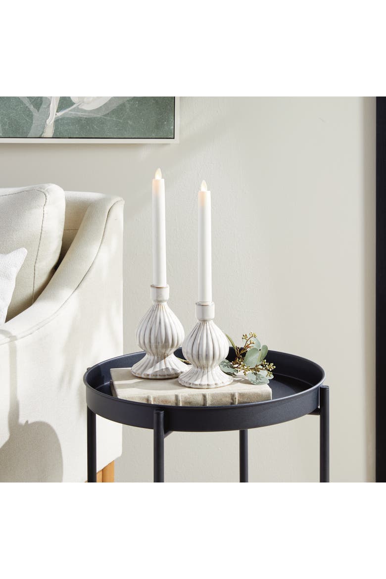 Mela Taper Candle Holders Set of 2, Alternate, color, Off-White