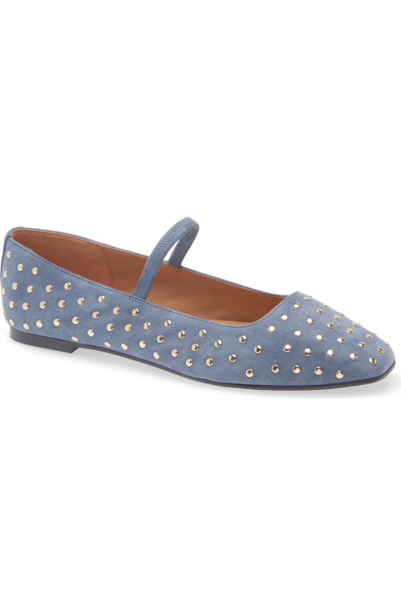 Madewell The Greta Ballet Flat, Main, color, Basalt Blue