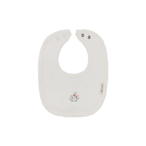 Floral Embroidered Collection - Baby Girl Bib
