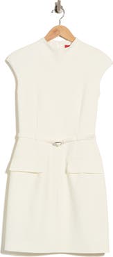 BOSS Kalunia Cap Sleeve Belted Dress