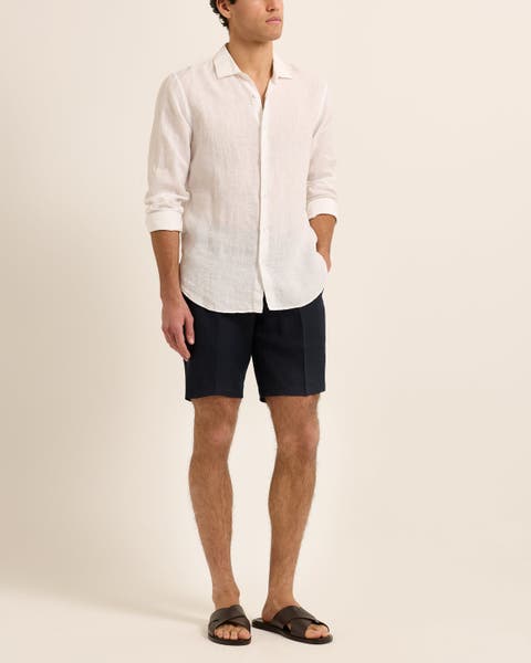 Giles Linen Tailored-Fit Shirt