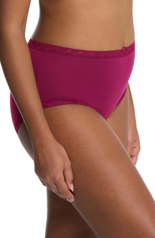 Natori Bliss Cotton Full Brief In Red
