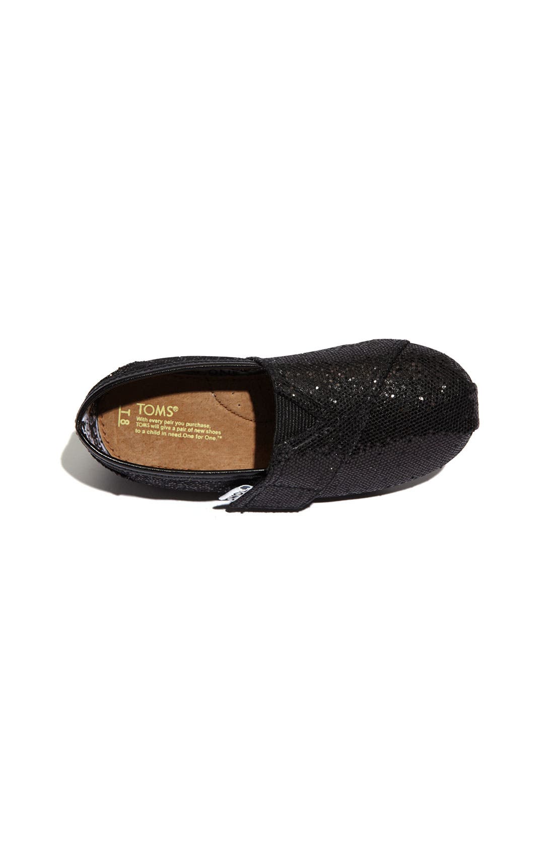 TOMS 'Classic Tiny - Glitter' Slip-On, Alternate, color, 