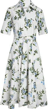 Emilia Wickstead Rubie Floral Cotton Midi Shirtdress