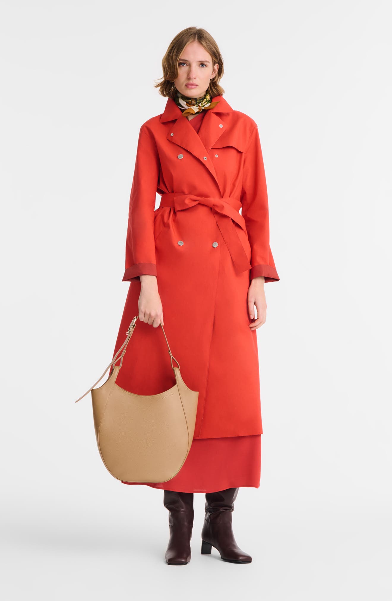 Женские сумки Longchamp Large Le Foulonne Leather Hobo Bag — фото 2