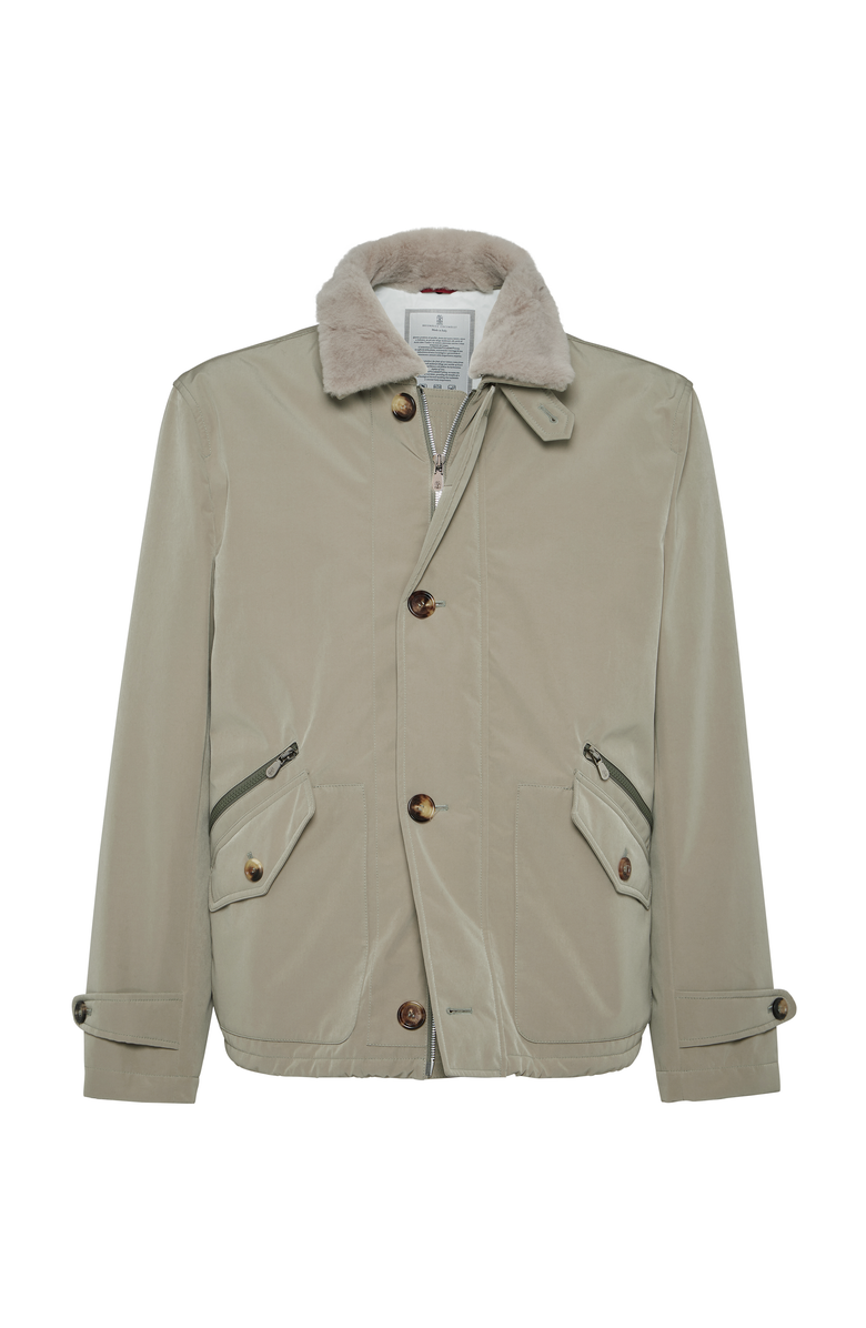 Brunello Cucinelli Nylon outerwear, Main, color, Khaki
