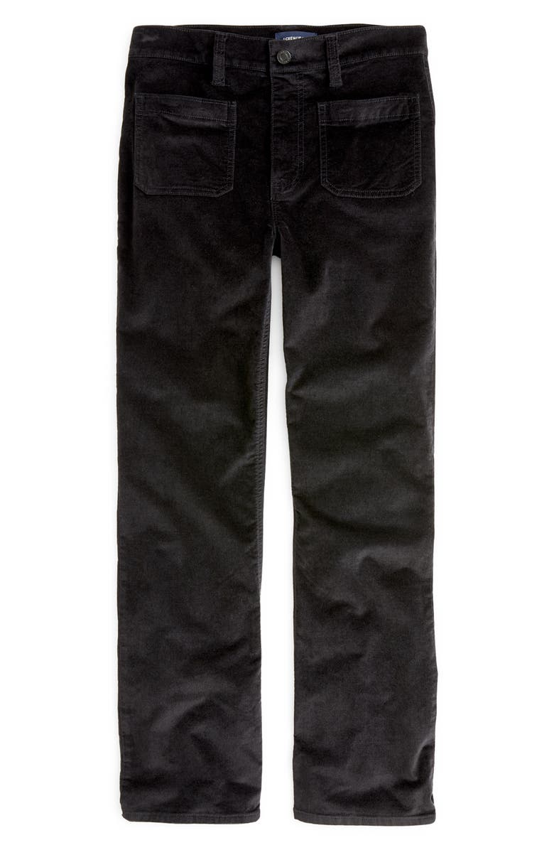 J.Crew Billie Demi-Boot Crop Velvet Jeans, Alternate, color, 