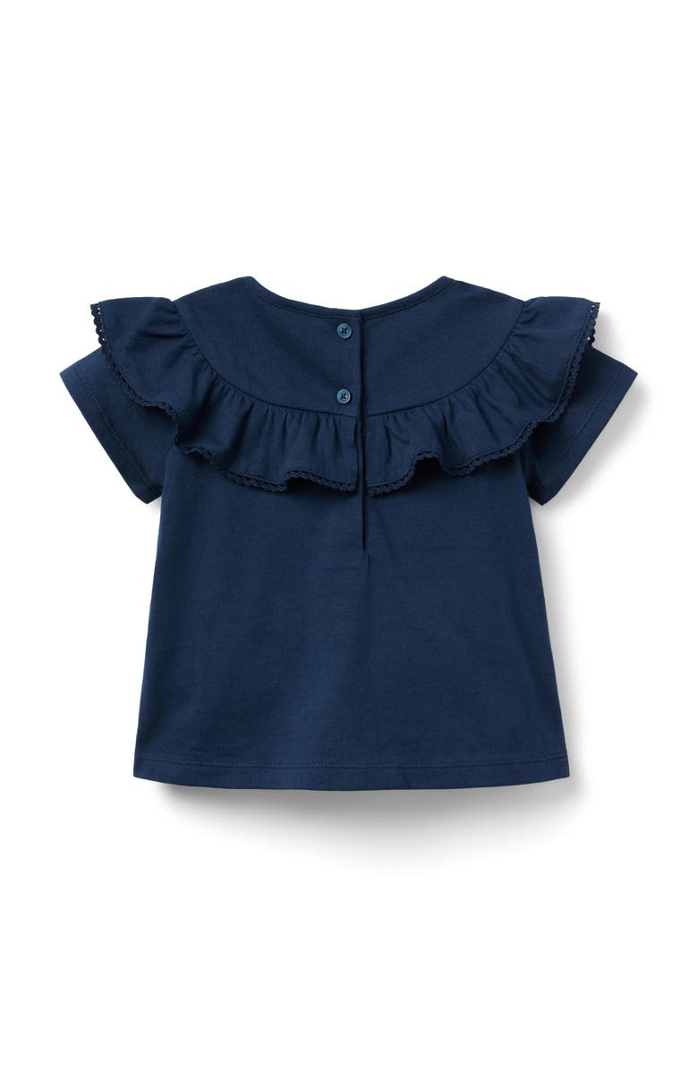 Janie and Jack Ruffle Top, Alternate, color, Blue