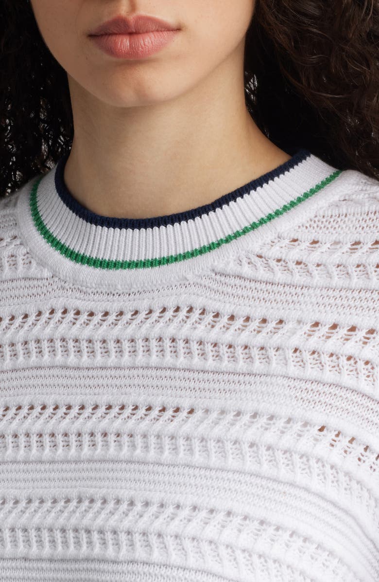 525 Mary Open Stitch Crewneck Sweater, Alternate, color, 