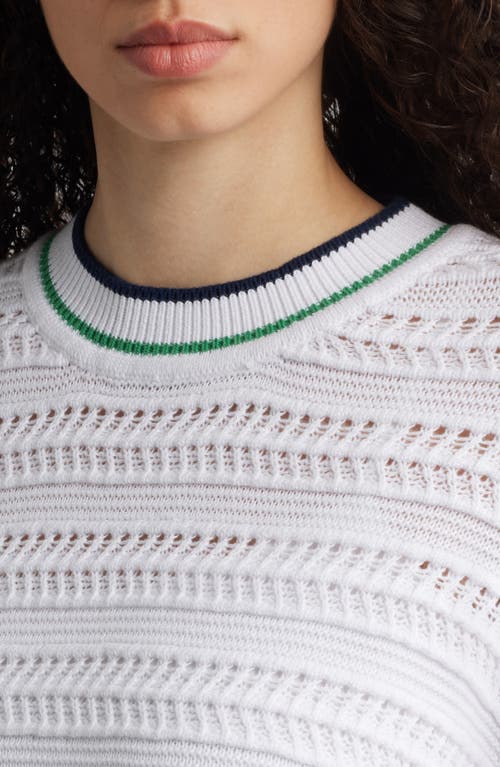 525 525 MARY OPEN STITCH CREWNECK SWEATER