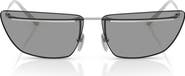Prada 64mm Oversize Butterfly Sunglasses