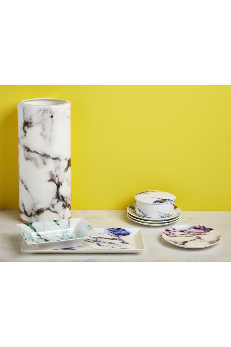 Marble Azure Jewelry Box, Alternate, color, White