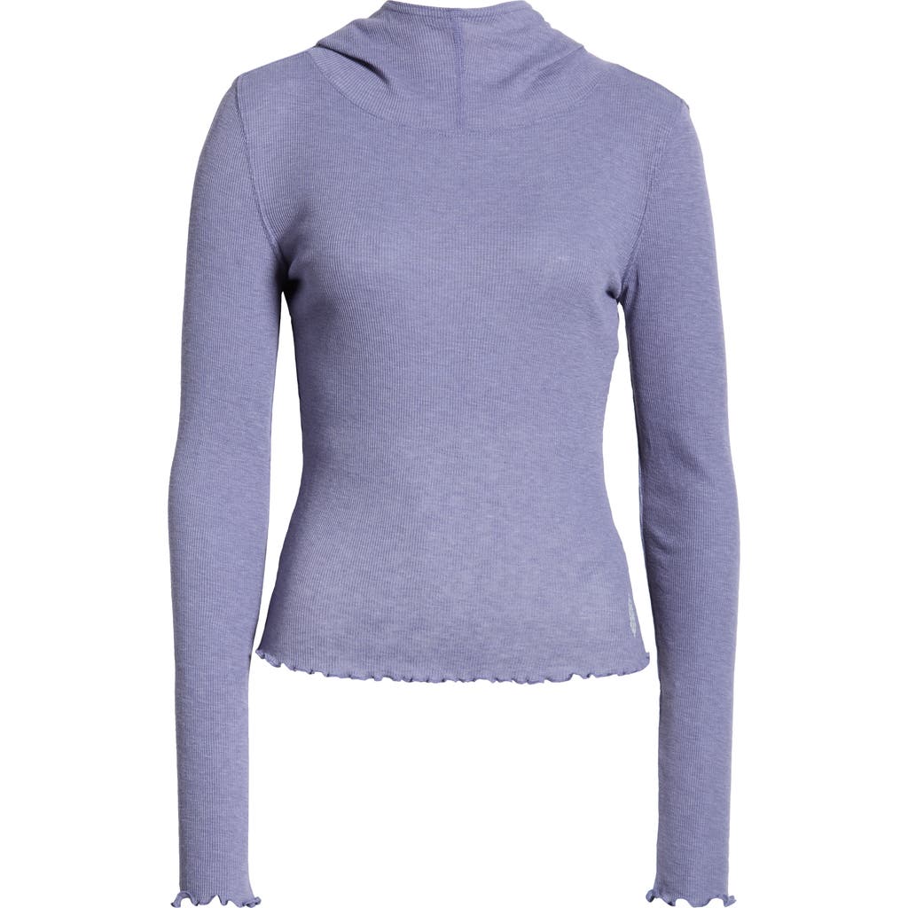 Free People Fp Movement Breathe Easy Cotton Blend Hoodie In Blue