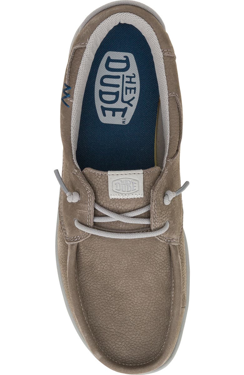 Hey Dude Welsh Grip Craft Leather Slip-On, Alternate, color, Grey