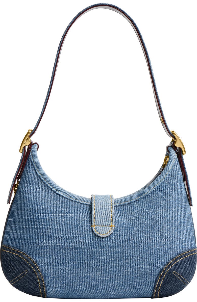COACH The Originals Denim Shoulder Bag, Alternate, color,