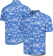 Reyn Spooner Men's Reyn Spooner Powder Blue Los Angeles Chargers Throwback Kekai Print Button-Up Shirt