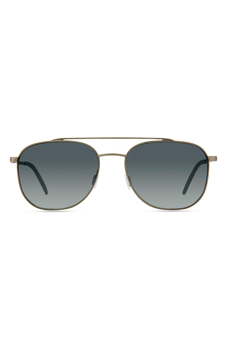 Eco Cebu 56mm Polarized Aviator Sunglasses, Main, color,