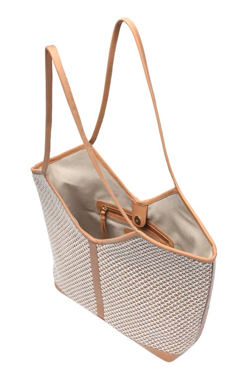 Jelavu Liliana Woven Raffia & Leather Tote Bag