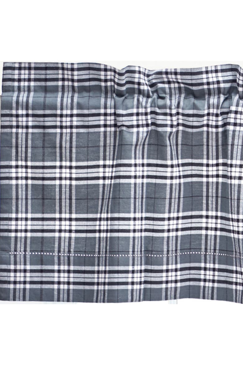 Max Plaid Navy Blue Valance Collection, Alternate, color, Blue
