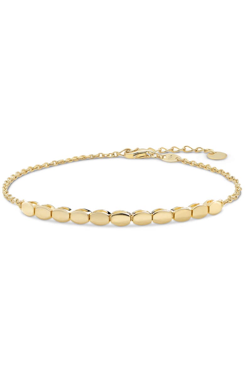 DEVATA Hexagon Link Chain Bracelet in 14K Gold, Main, color, Yellow Gold