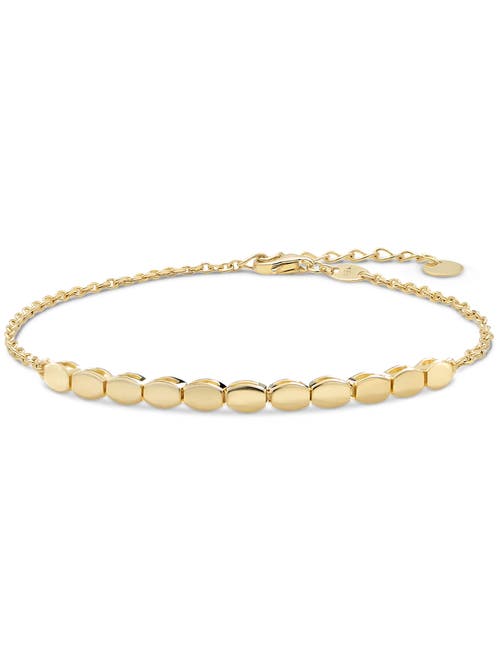 Devata Hexagon Link Chain Bracelet In Gold